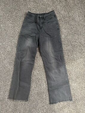 Polagram Women’s Black Elastic-Waist Jeans Size M (6/8)